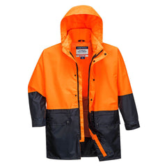 Portwest Mens Kimberley Lightweight Hi-Vis Rain Jacket Waterproof Safety MJ206- Bannav S Bannav LLC 