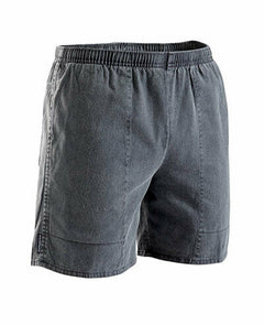 Stubbies Ruggers Men Pigment Dyed Cotton Elastic Comfy Waist Shorts Work SE420X- Bannav S Bannav LLC 