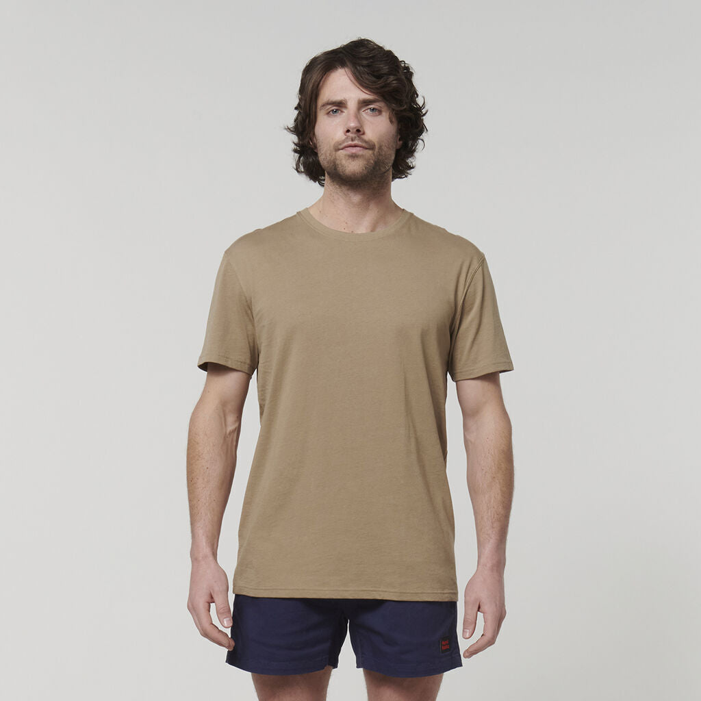 Hard Yakka Mens Cotton Breathable Crew Neck Short Sleeve Core Tee Y19251- Bannav S Bannav LLC 