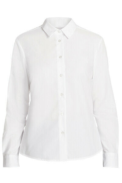 NNT Womens Long Sleeve Shirt Formal Polycotton Modern Slimline Business CATU67- Bannav S Bannav LLC 