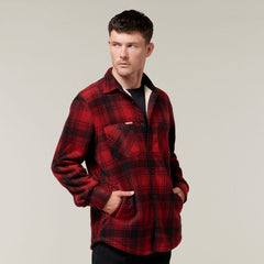 Hard Yakka Mens Legends Sherpa Comfy Fleece Jacket With Free Beanie Work Y06518- Bannav S Bannav LLC 