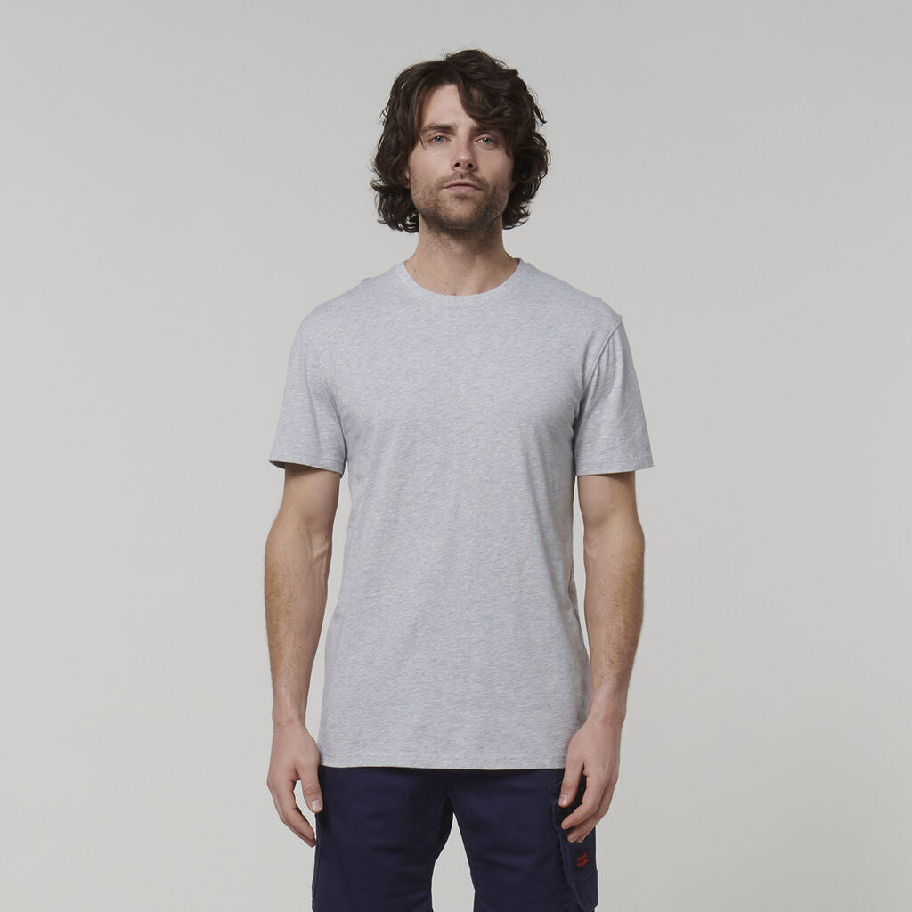 Hard Yakka Mens Cotton Breathable Crew Neck Short Sleeve Core Tee Y19251- Bannav S Bannav LLC 