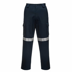 Portwest Mens Lightweight Cargo Pants Lumentex Tape Reflective Work Safety MW71E- Bannav S Bannav LLC 