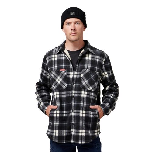 Hard Yakka Mens Legends Sherpa Comfy Fleece Jacket With Free Beanie Work Y06518- Bannav S Bannav LLC 