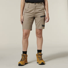 Hard Yakka 4 Pack Womens 3056 Raptor Active Fit Mid Lenght Work Short Y08228- Bannav S Bannav LLC 