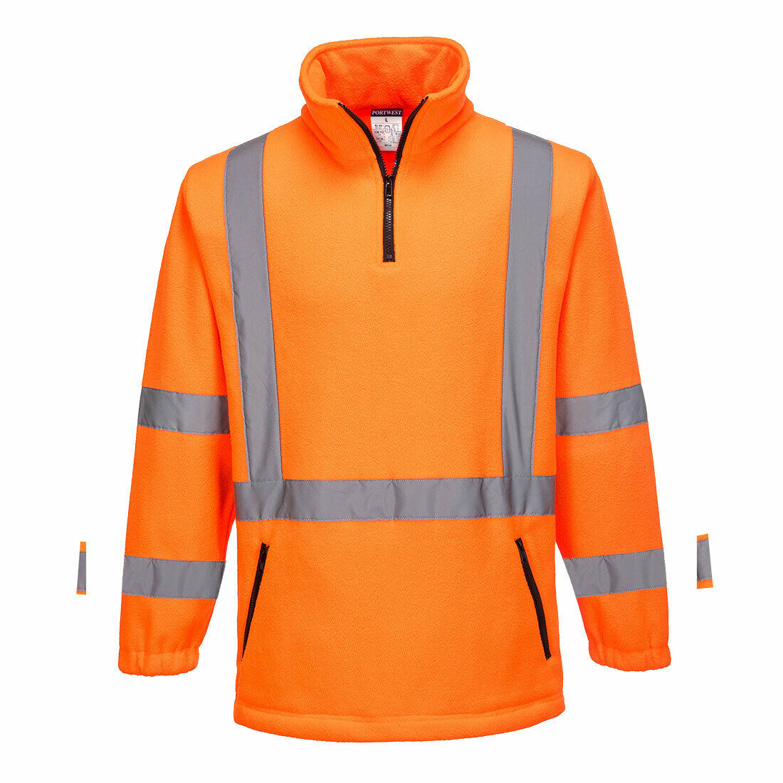 Portwest Cross Back Polar Fleece Jumper Reflective Tape Work Safety MF116- Bannav S Bannav LLC 