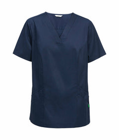 NNT Womens Nightingale V-Neck Classic Nurse Scrub Top Hip Pocket Workwear CATU5F- Bannav S Bannav LLC 