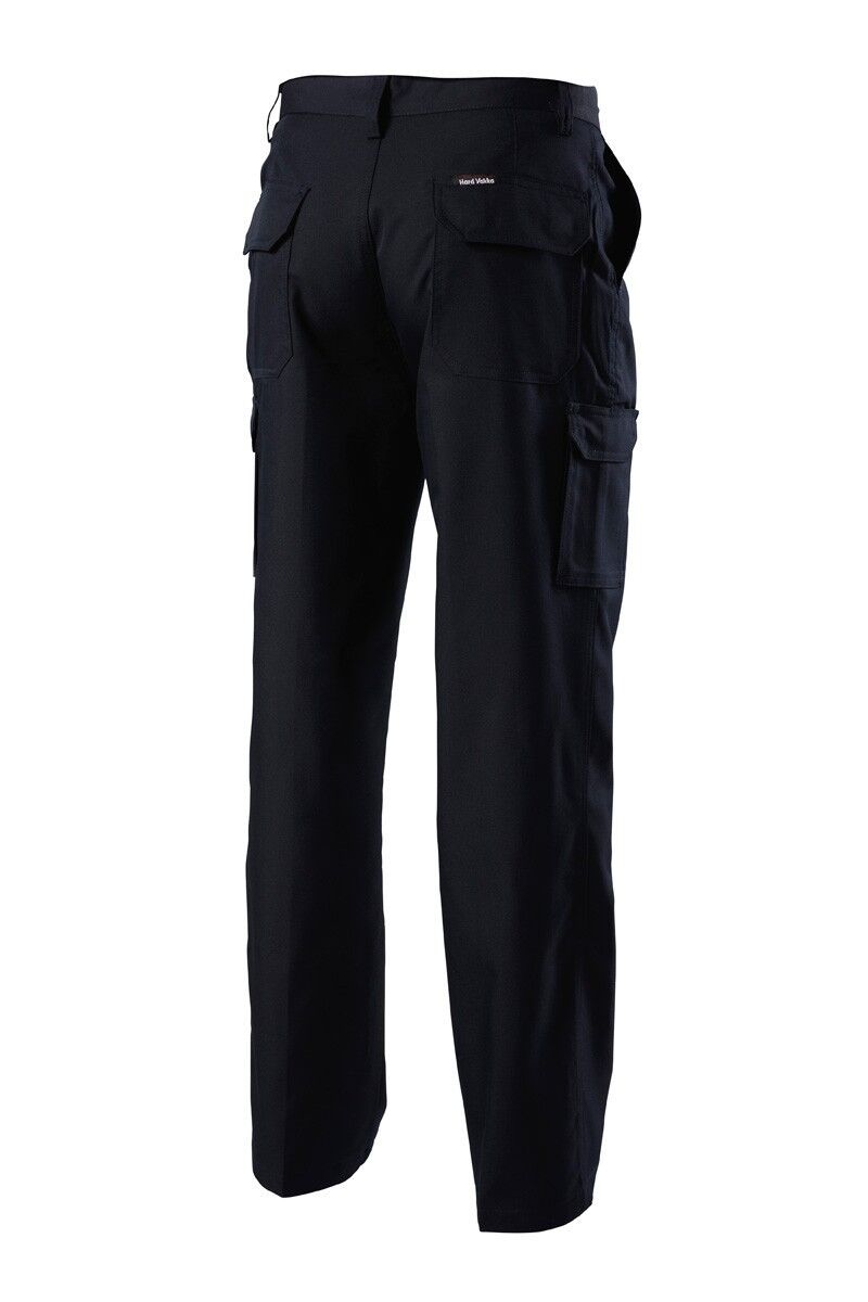 Mens Hard Yakka Cargo Workwear Pants Black Midnight Blue Safety Y02590- Bannav S Bannav LLC 