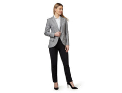 NNT Womens Formal Blazer Half Lined 1 Button Linen Look Jacket  Business CAT1E9- Bannav S Bannav LLC 