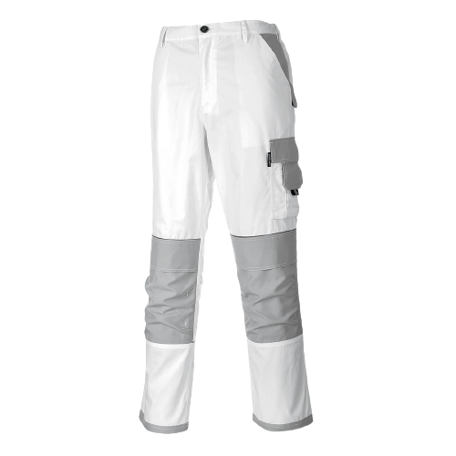 Portwest Painters Pro Trouser Reflective White Taped Work Safety KS54- Bannav S Bannav LLC 