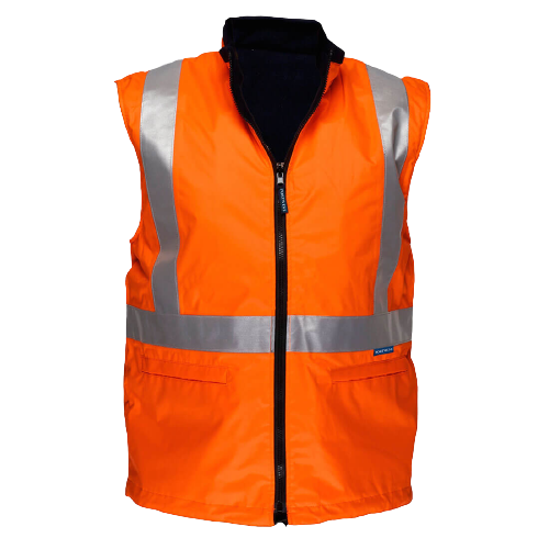 Portwest Cross Back Polar Fleece Reversible Vest Refective Safety MX214- Bannav S Bannav LLC 