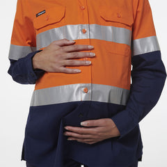 KingGee Womens Workcool Maternity Reflective Shirt K44234- Bannav S Bannav LLC 