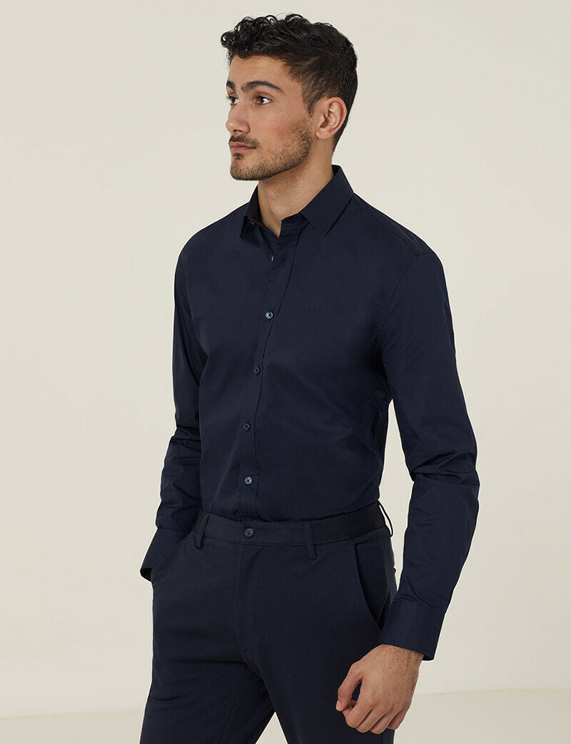 NNT Mens Business Long Sleeve Shirt Avignon Regular Fit Formal Shirts CATJDG- Bannav S Bannav LLC 