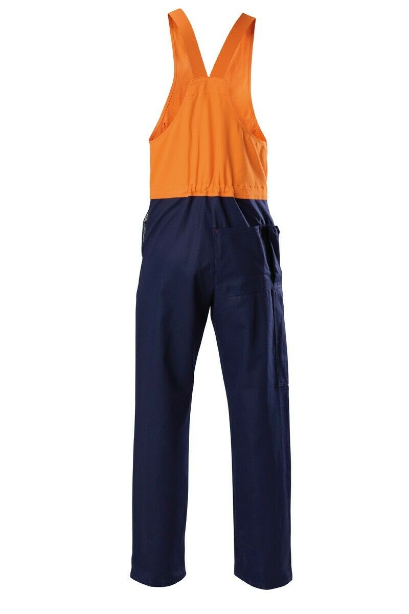 Mens Hard Yakka Hi-Vis Drill Action Back 2 Toned Overall Phone Pocket Y01526- Bannav S Bannav LLC 