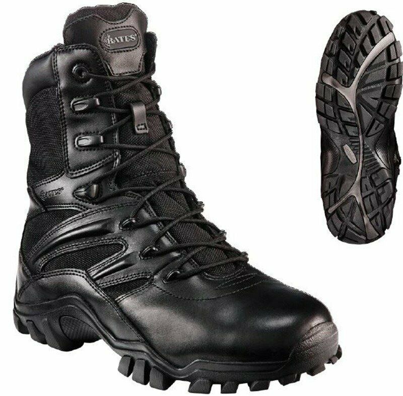 Bates Womens Delta 8 Side Zip Boots Soft Toe Durable Leather Work Safety E72001- Bannav S Bannav LLC 
