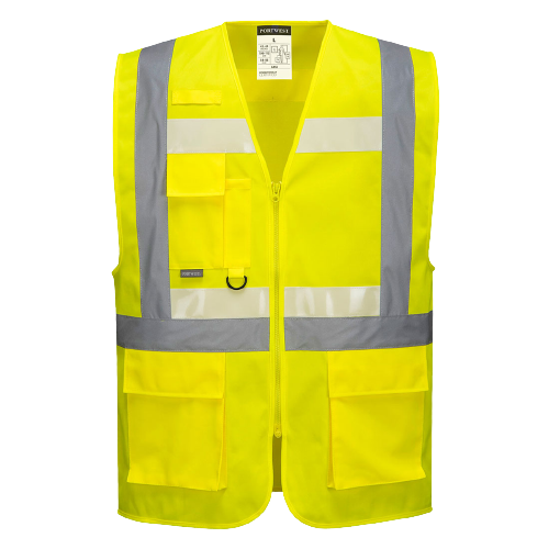 Portwest Glowtex Executive Vest II Hi Vis Reflective Tape Work Safety G456- Bannav S Bannav LLC 