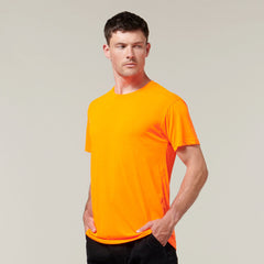 Hard Yakka Mens 3056 Short Sleeve Neon Comfortable High Visibility Work Y19575- Bannav S Bannav LLC 