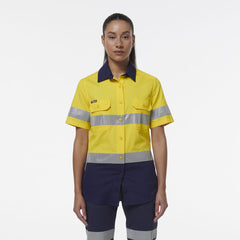 KingGee Womens Workcool Vented Reflective Short Sleeve Shirt K44229- Bannav S Bannav LLC 