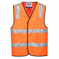 Portwest Day/Night Vest 2 Tone Hi Vis Relfective Taped Work Safety MV102- Bannav S Bannav LLC 