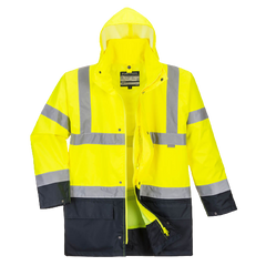 Portwest Essential 5-in-1 Two-Tone Jacket Reflective Taped Work Safety S766- Bannav S Bannav LLC 