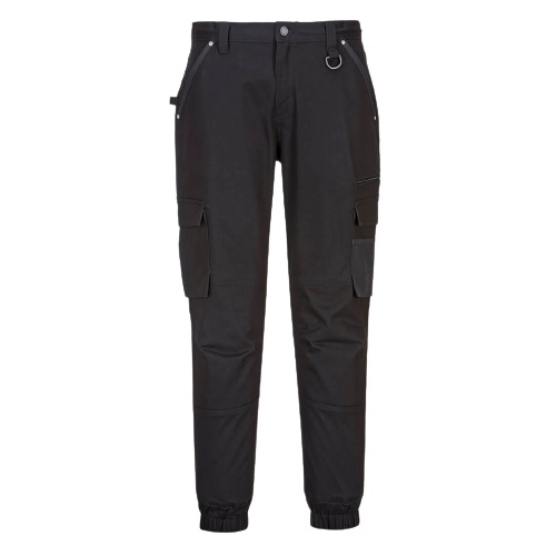 Portwest Cuffed Slim Fit Stretch Work Pants Comfortable Tapered Pant MP703- Bannav S Bannav LLC 
