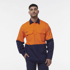 KingGee Mens Workcool Vented Closed Front Spliced Shirt K54011- Bannav S Bannav LLC 