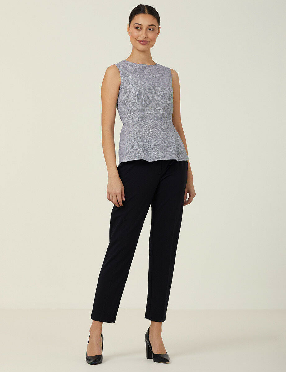 NNT Womens Avignon Abstract Sleeveless Shell Top Flattering Waist Comfort CATUK9- Bannav S Bannav LLC 