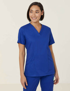 NNT Uniform Womens Next Gen Antibacterial Florence Scrub Top V Neck Nurse CATULM- Bannav S Bannav LLC 