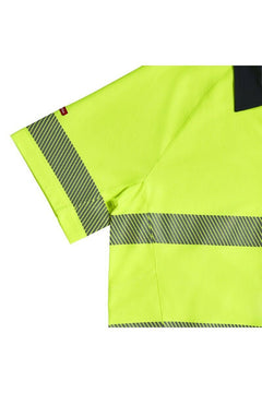 Hard Yakka Koolgear Hi-Vis Short Sleeve Polo Light 2 Tone Work Shirt Y11383- Bannav S Bannav LLC 