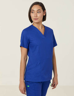 NNT Uniform Womens Next Gen Antibacterial Florence Scrub Top V Neck Nurse CATULM- Bannav S Bannav LLC 