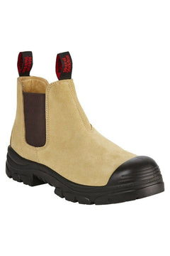 Hard Yakka Mens Grit Suede Sand Pull Up Boots Steel Cap Work Safety Y60087- Bannav S Bannav LLC 