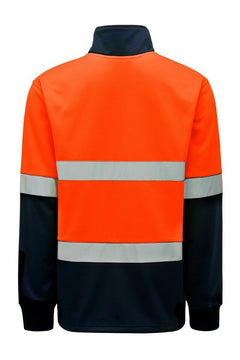 Hard Yakka Utility Hi-Vis 2 Tone Brushed Fleece Crew Jumper Work Y19270- Bannav S Bannav LLC 