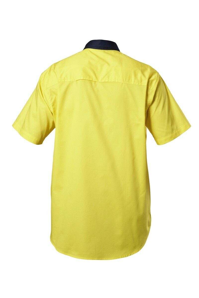 Hard Yakka Koolgear Shirt Hi-Vis Short Sleeve Vented Safety Work Y07559- Bannav S Bannav LLC 
