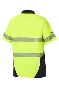 Hard Yakka Koolgear Hi-Vis Short Sleeve Polo Light 2 Tone Work Shirt Y11383- Bannav S Bannav LLC 