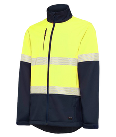 KingGee Mens Hi Vis Softshell Jacket 3 Layer Warm Fleece Comfort Work K05002- Bannav S Bannav LLC 