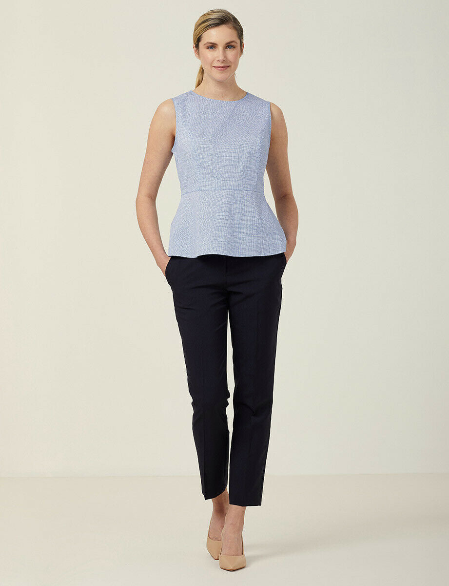 NNT Womens Avignon Abstract Sleeveless Shell Top Flattering Waist Comfort CATUK9- Bannav S Bannav LLC 