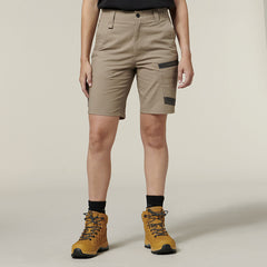 Hard Yakka 4 Pack Womens 3056 Raptor Active Fit Mid Lenght Work Short Y08228- Bannav S Bannav LLC 