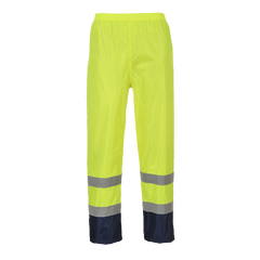 Portwest Hi-Vis Classic Two Tone Rain Pants Reflective Taped Work H444- Bannav S Bannav LLC 