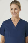 NNT Womens Maternity V Neck Scrub Top Curved Hemline Nurse Work Uniform CATUG3- Bannav S Bannav LLC 