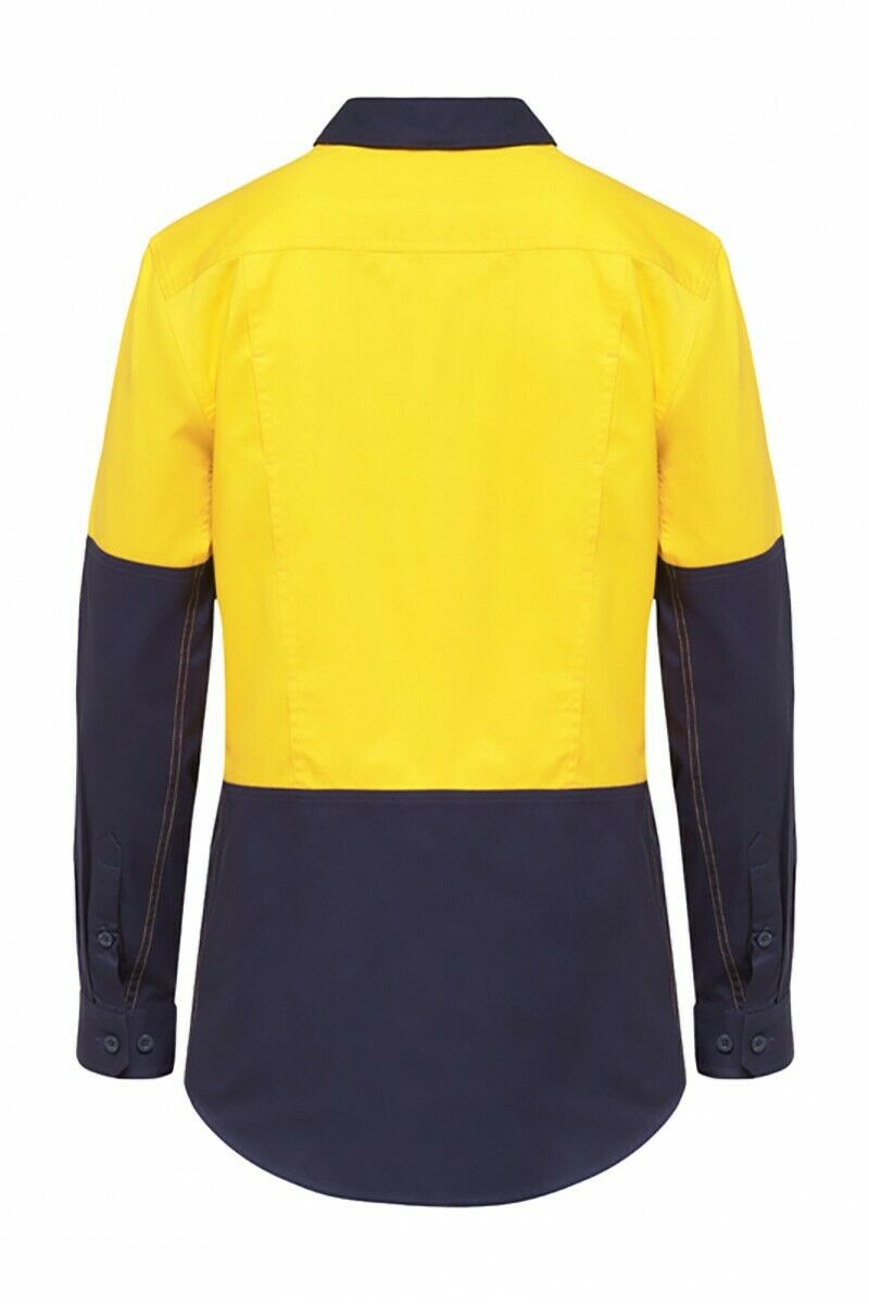 Hard Yakka Womens Koolgear Long Sleeve Work Shirt Cotton Lightweight Y08225- Bannav S Bannav LLC 