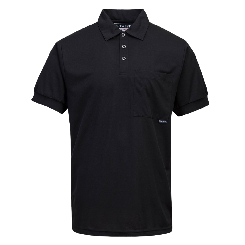Portwest Short Sleeve Solid Colour Micro Mesh Polo Breathable Casual Shirt MP101- Bannav S Bannav LLC 