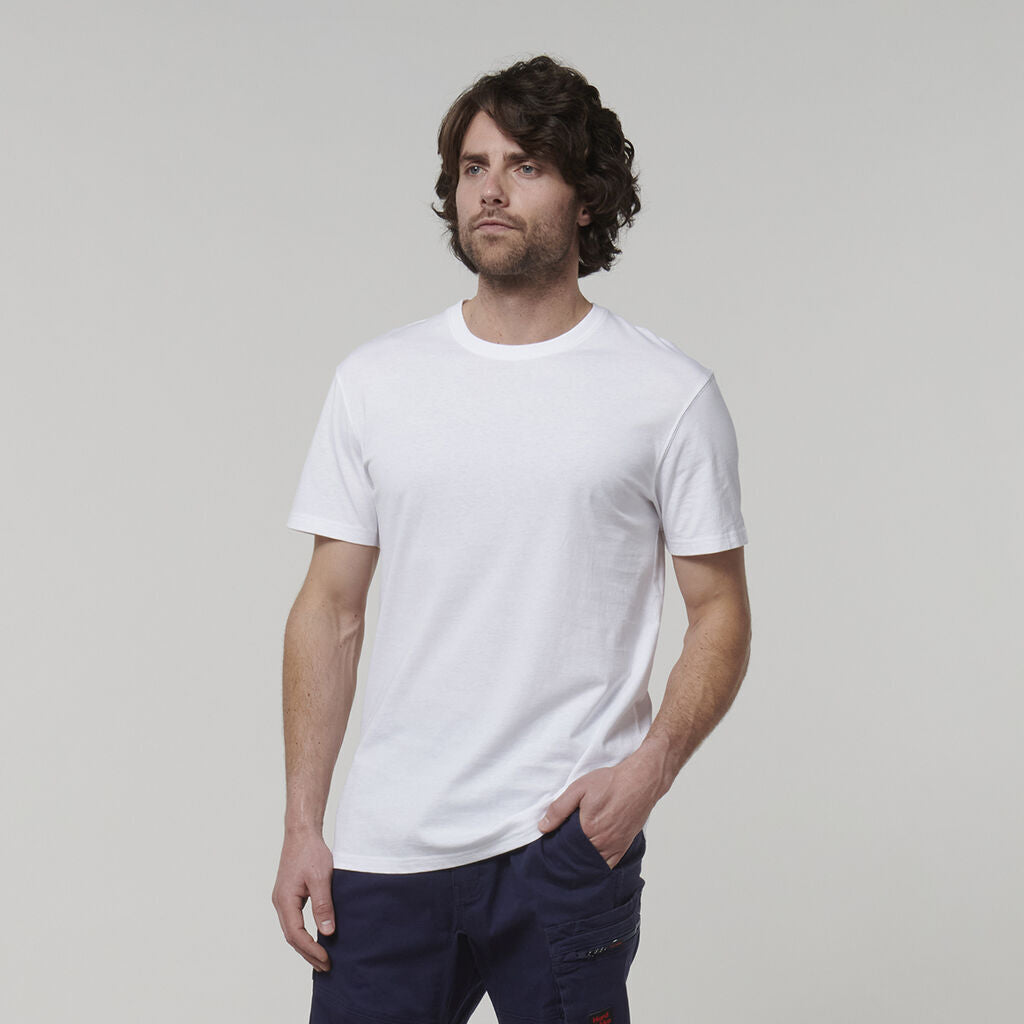 Hard Yakka Mens Cotton Breathable Crew Neck Short Sleeve Core Tee Y19251- Bannav S Bannav LLC 