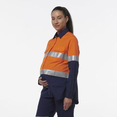 KingGee Womens Workcool Maternity Reflective Shirt K44234- Bannav S Bannav LLC 