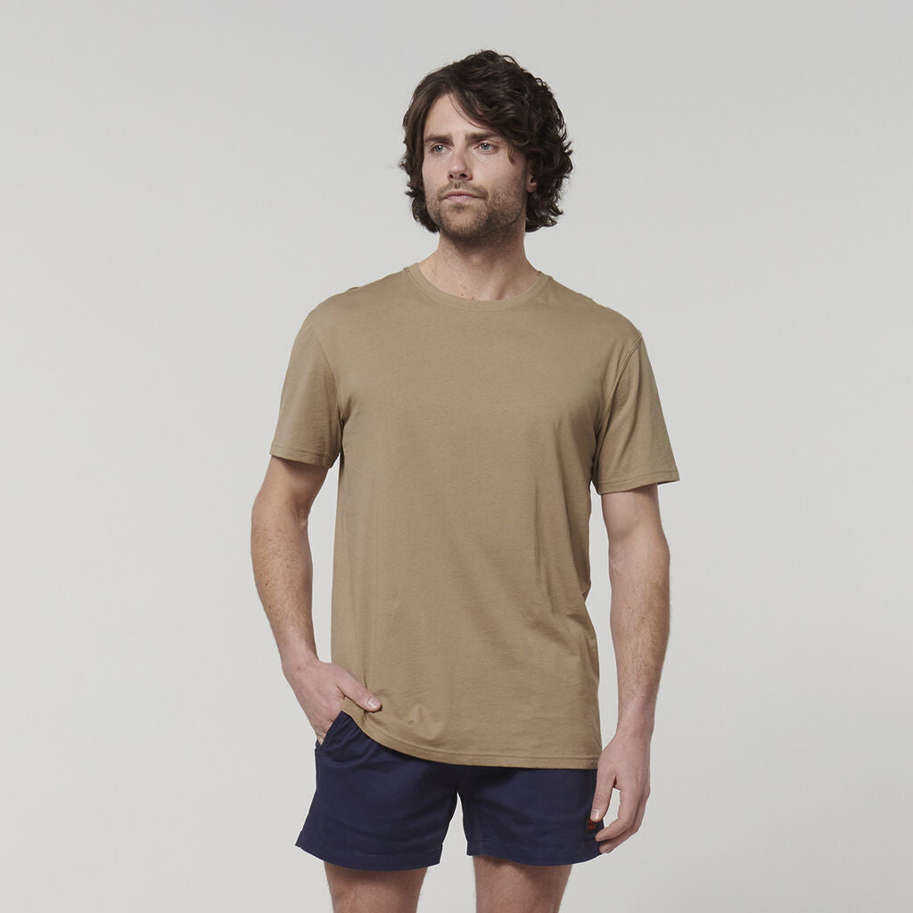 Hard Yakka Mens Cotton Breathable Crew Neck Short Sleeve Core Tee Y19251- Bannav S Bannav LLC 