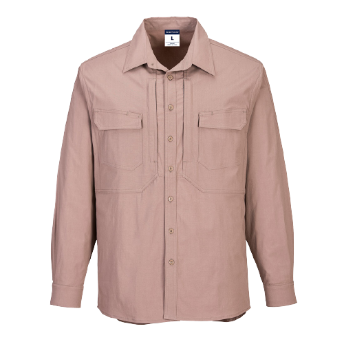 Portwest Utility Stretch Long Sleeve Shirt Breathability Casual Polo MS106- Bannav S Bannav LLC 
