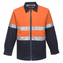 Portwest Mens Wool Blend Bluey Jacket High Vis Day/Night Reflective Safety MW02- Bannav S Bannav LLC 