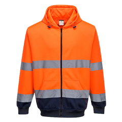 Portwest Two-Tone Zip Front Hoodie Warmth Reflective Tape Work Safety B317- Bannav S Bannav LLC 