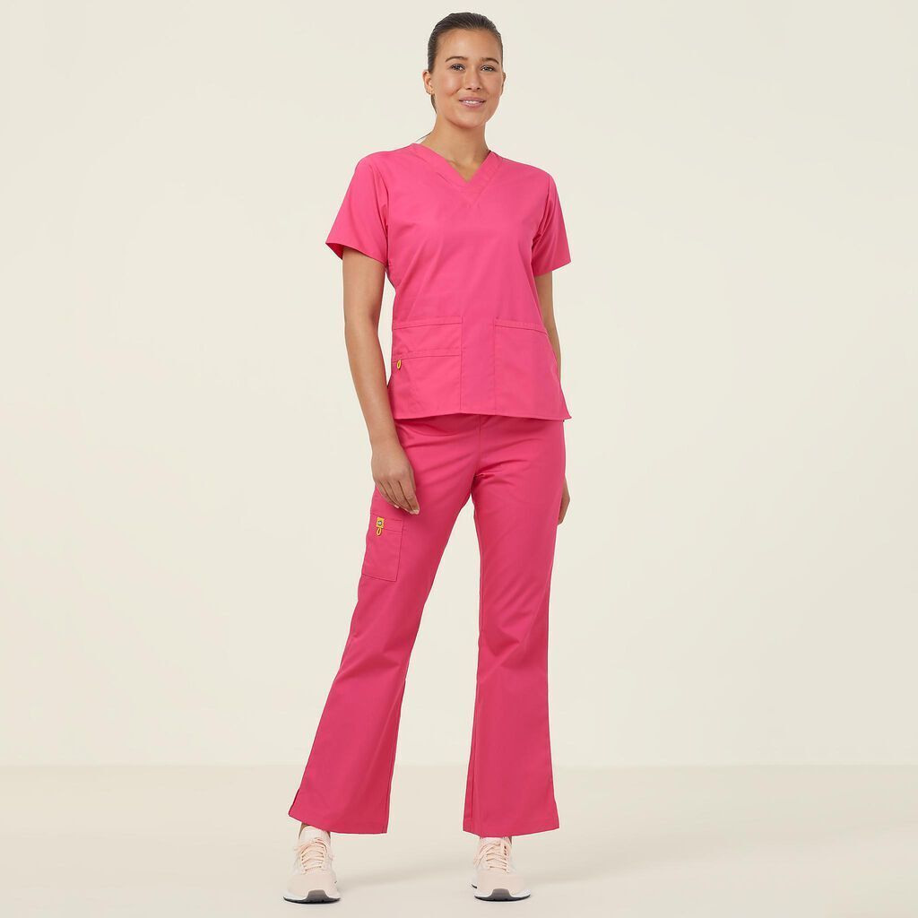 NNT Womens 2 Pack Wonderwink Origins V Neckline Comfy Scrub Top Bravo CATU66- Bannav S Bannav LLC 