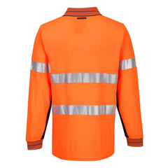 Portwest Mens Prime Mover Long Sleeve Cotton Work Shirt Polo Hi-Vis Taped MP313- Bannav S Bannav LLC 