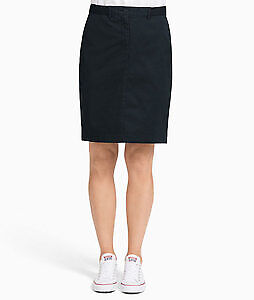 NNT Womens Chino Skirt Belt Elastic Waistband Zip Fly Business Comfy CAT2NU- Bannav S Bannav LLC 